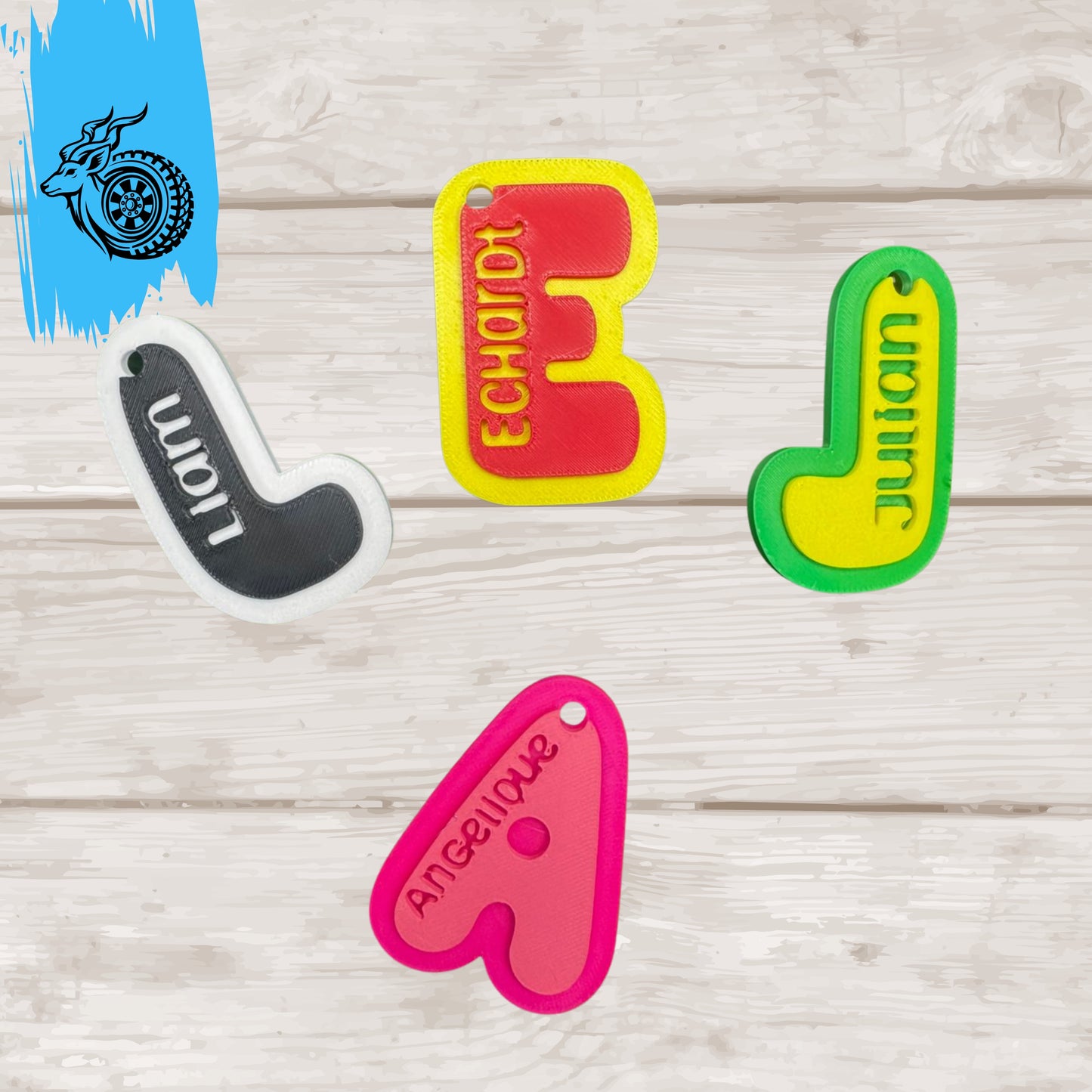 Monogram - Letter Keychain - BUBBLE STYLE