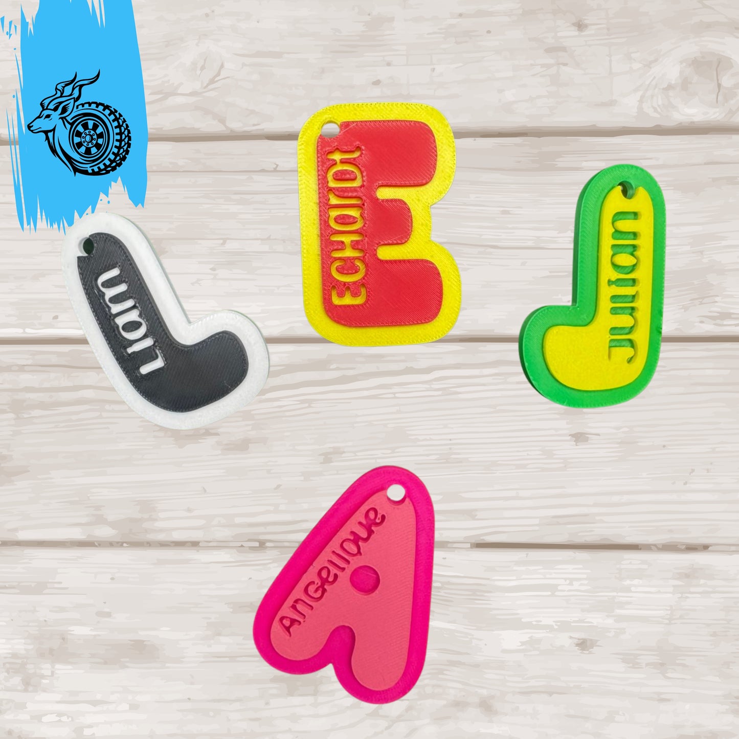 Monogram - Letter Keychain - BUBBLE STYLE