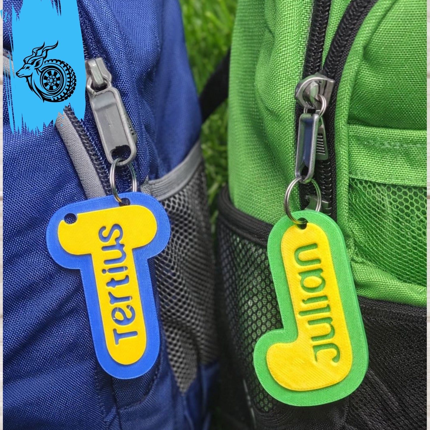Monogram - Letter Keychain - BUBBLE STYLE