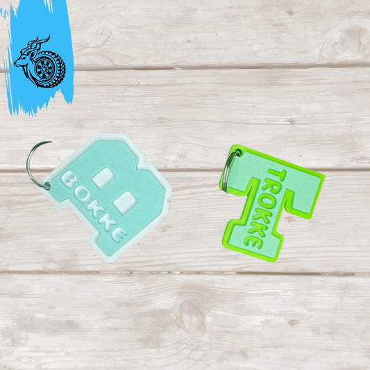 Monogram - Letter Keychain - UNIVERSITY STYLE