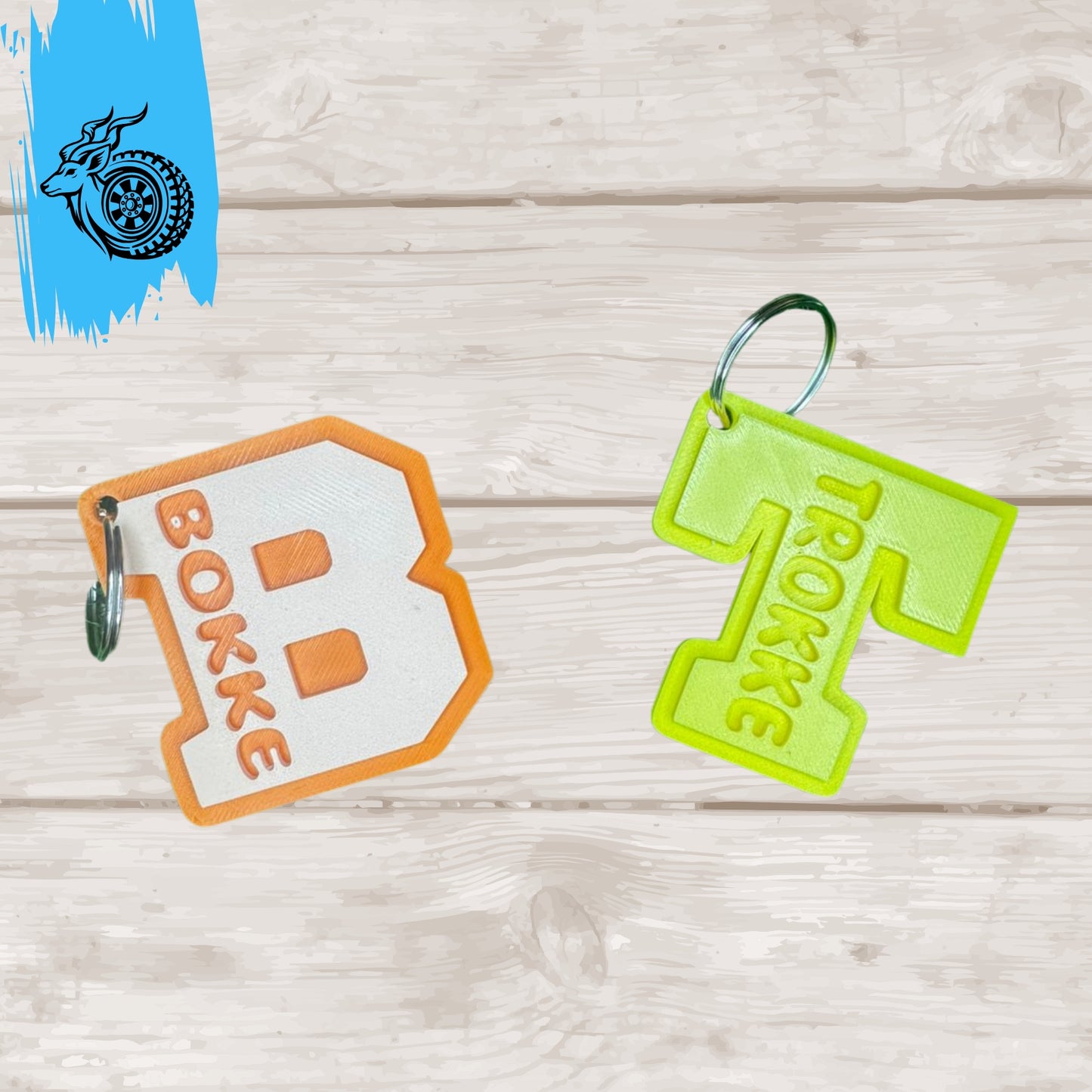 Monogram - Letter Keychain - UNIVERSITY STYLE
