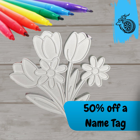 DIY Colour-In Mother’s Day Flower Bush