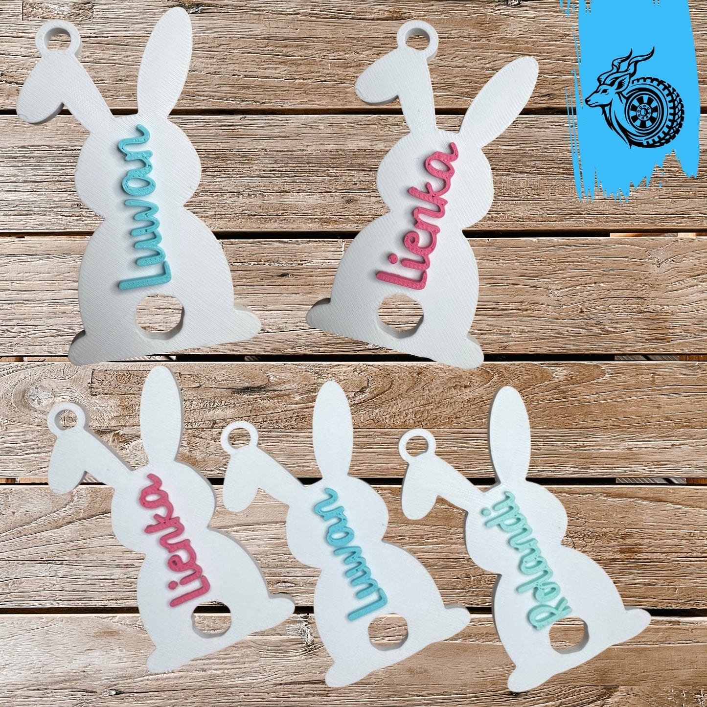 Bunny - Easter Keychain