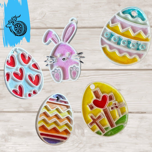 DIY Easter Colouring Keychain (Pack of 6)