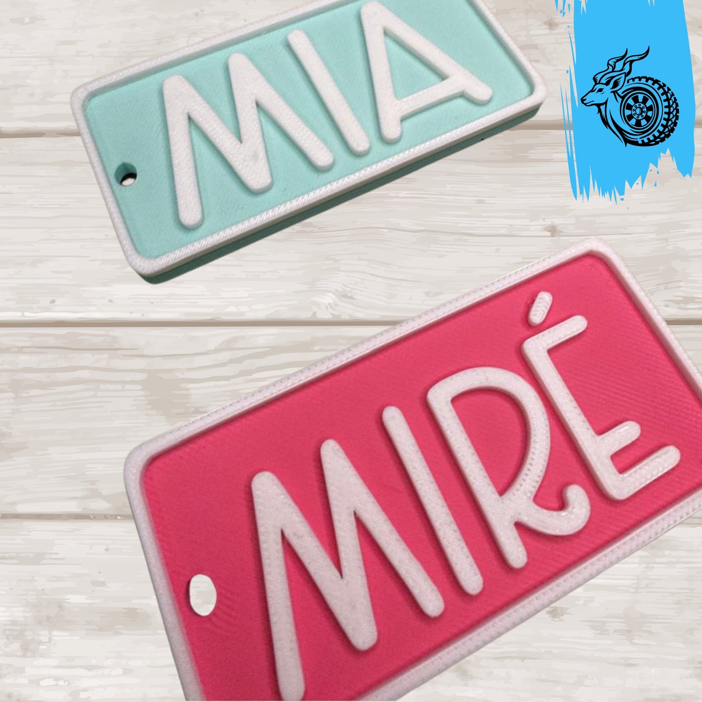 Chunky Block Name Tag
