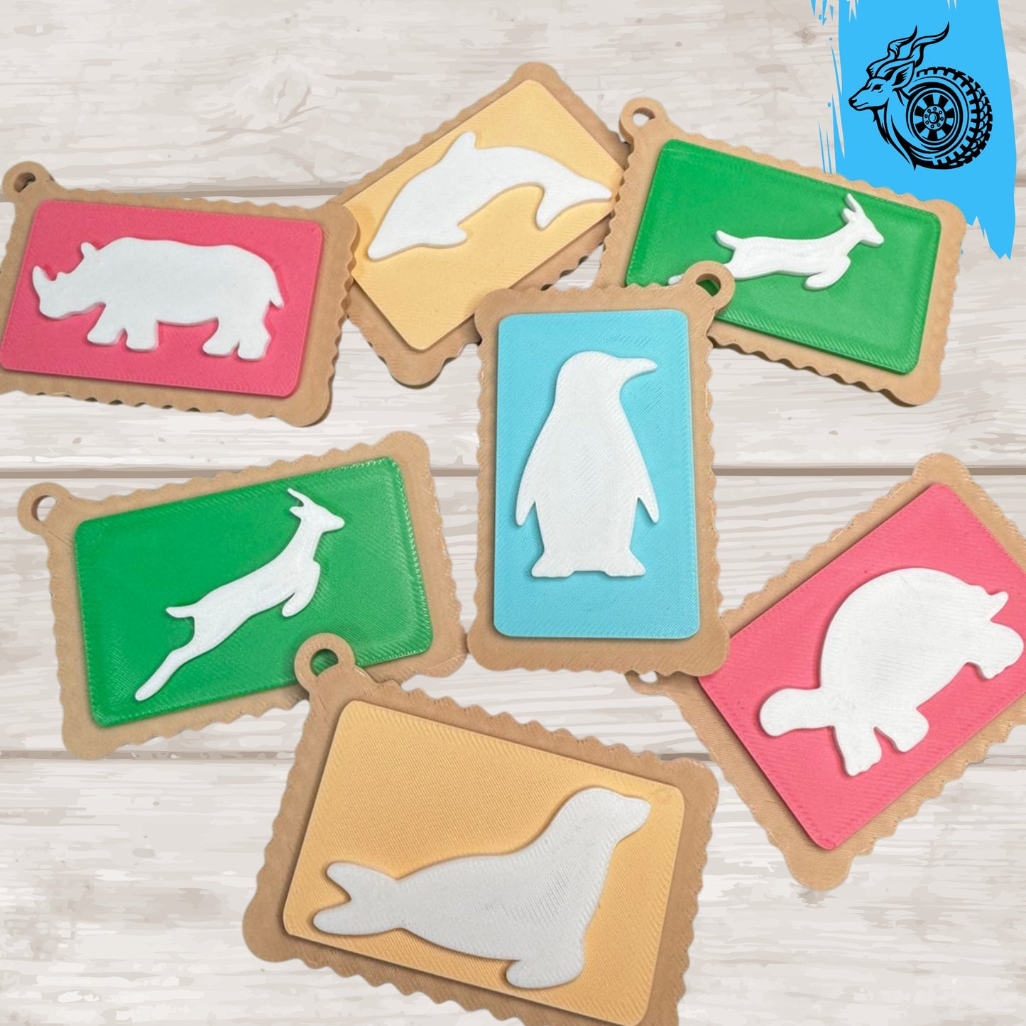 Zoo Cookie Collection Keychains