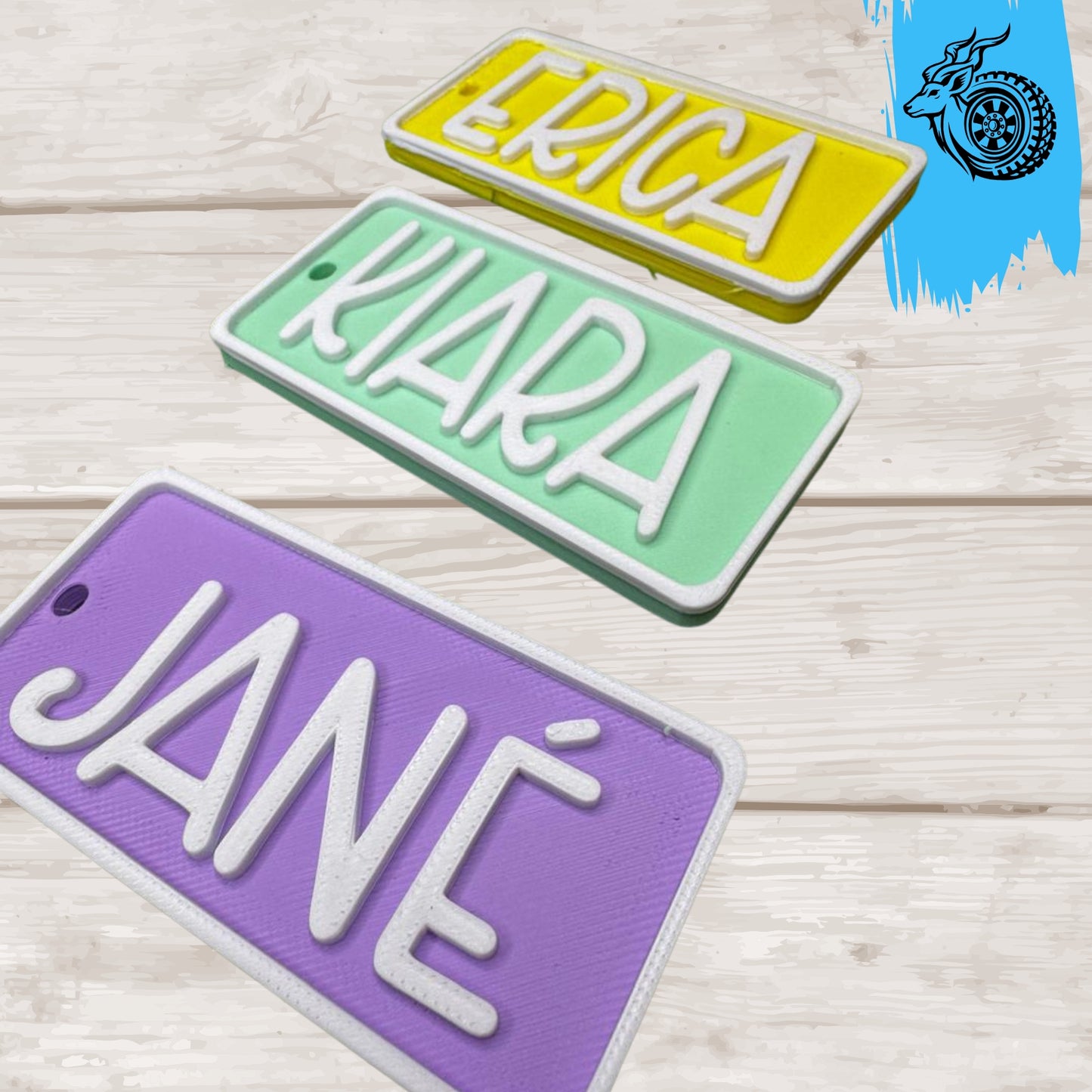 Chunky Block Name Tag