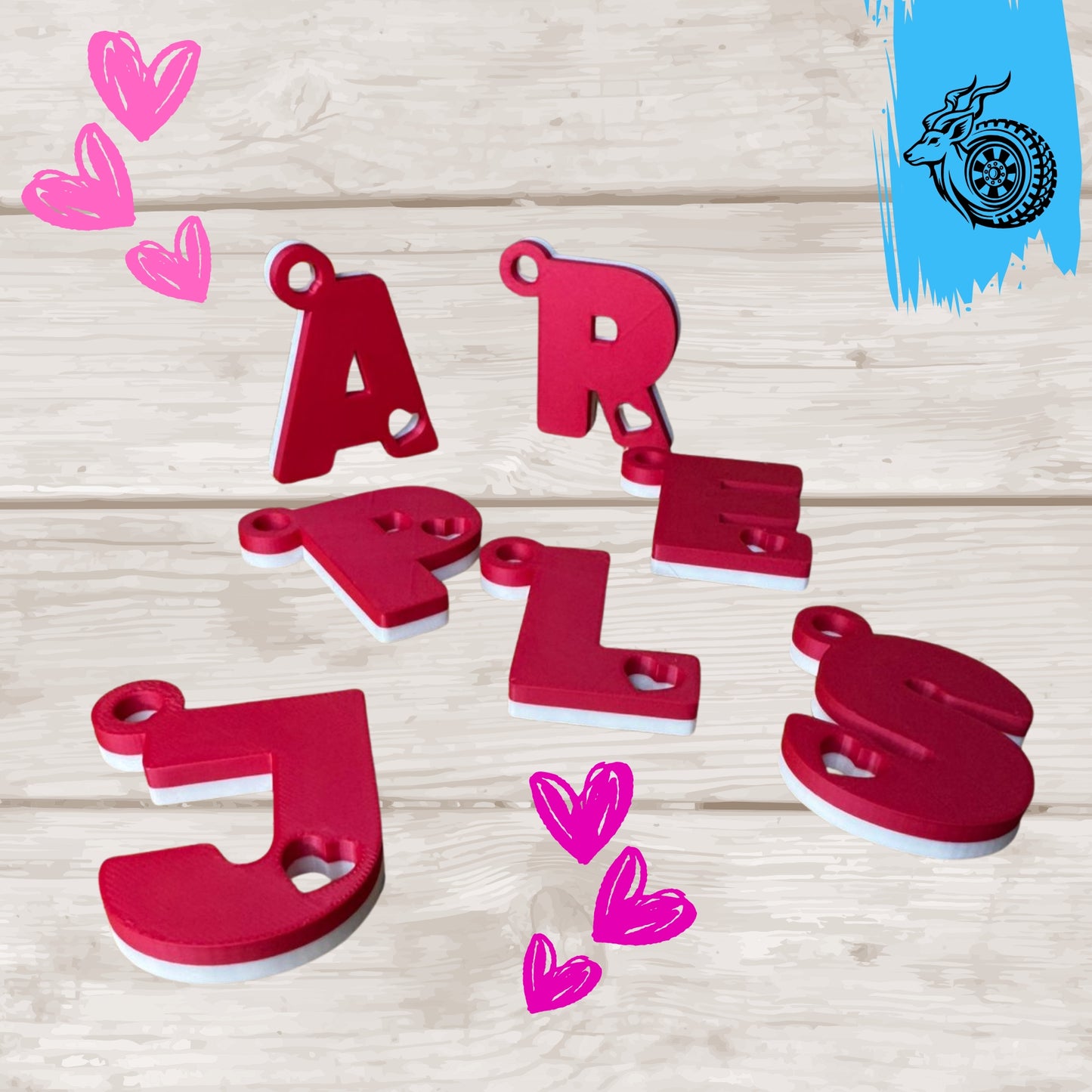 Valentine's Letter Keychain