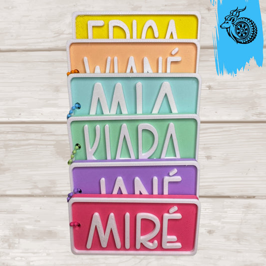 Chunky Block Name Tag
